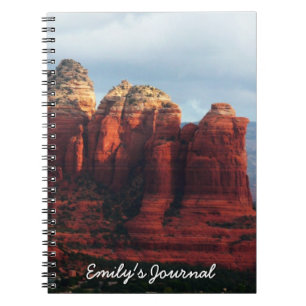 Cloudy Coffee Pot Rock in Sedona Arizona Notebook