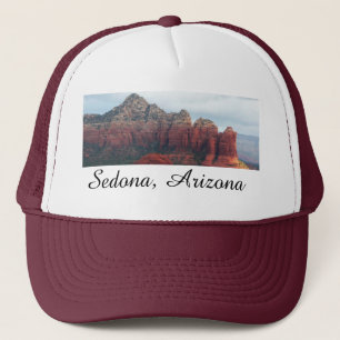 Cloudy Coffee Pot Rock in Sedona Arizona Trucker Hat