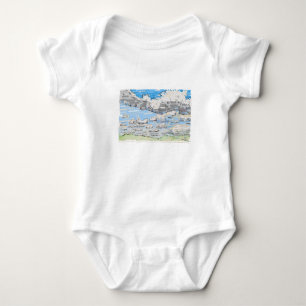 Cloudy day baby bodysuit