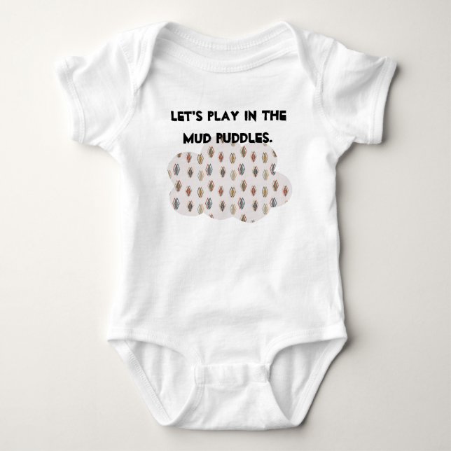 Cloudy Diamonds  Baby Bodysuit (Front)