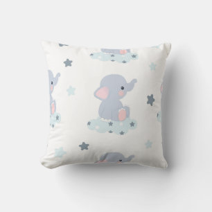 Cloudy Elephant Dreams Cushion