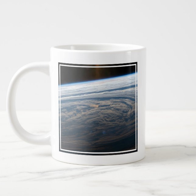 Cloudy Formations In The South Indian Ocean. Large Coffee Mug (Left)