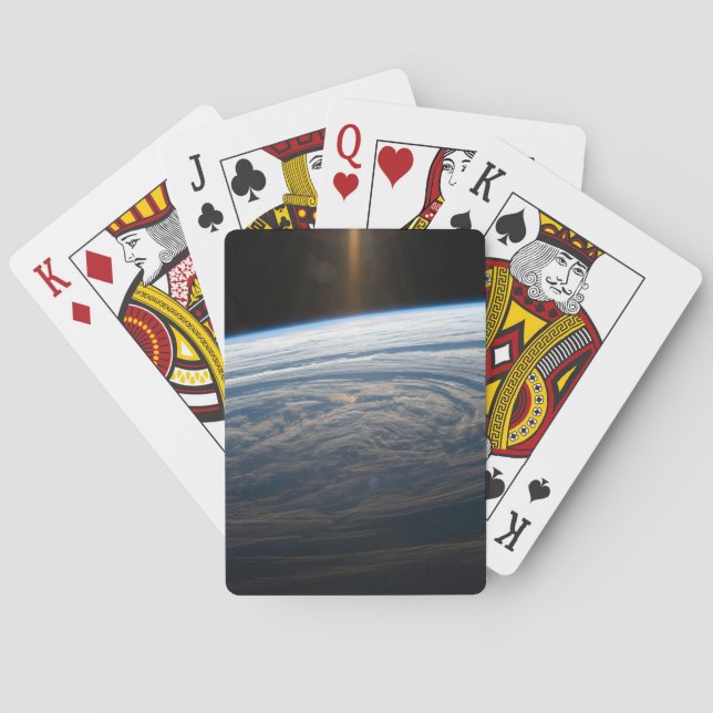 Cloudy Formations In The South Indian Ocean. Playing Cards (Back)