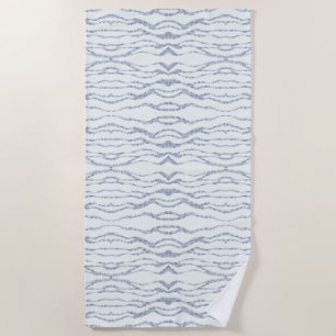 Cloudy Grey Zebra Eraser Scratch Art Beach Towel