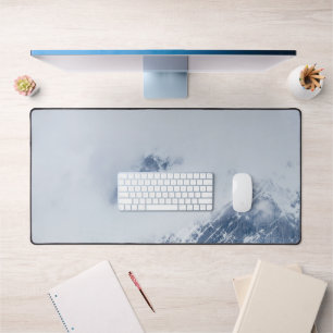 Cloudy mountains desk mat