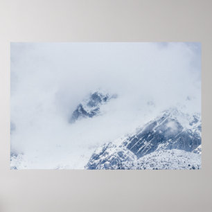 Cloudy mountains poster