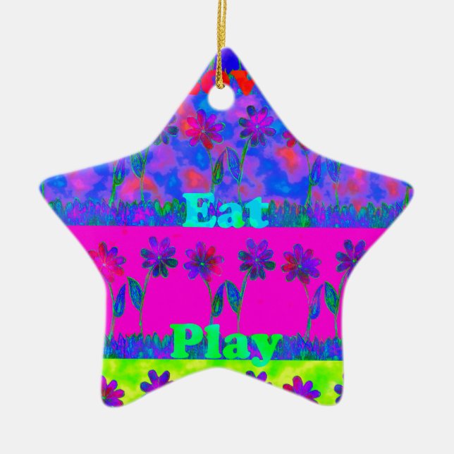 Cloudy Nice Day Better Night.png Ceramic Ornament (Front)