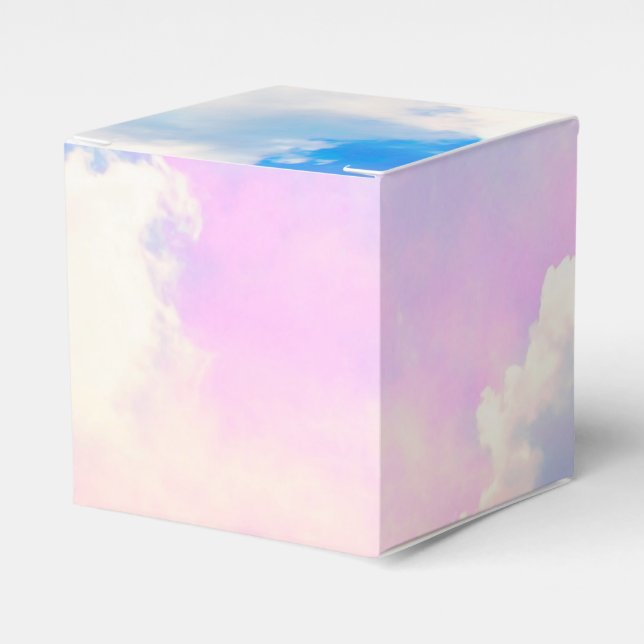 Cloudy Pastel Sky 1 Favour Box (Front Side)