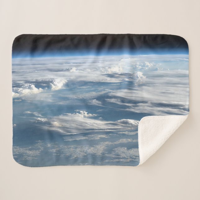 Cloudy Skies Over Sudan Sherpa Blanket (Front (Horizontal))