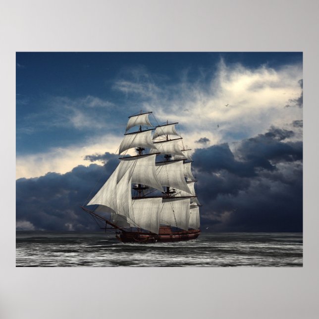 Cloudy Skies Poster (Front)