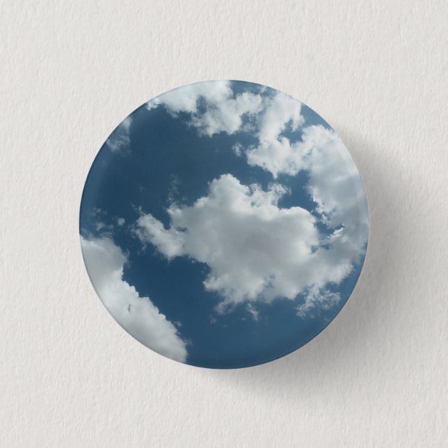 Cloudy Sky Abstract Photography 3 Cm Round Badge (Front)