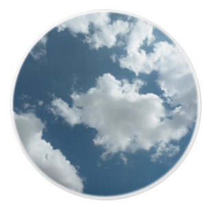 Cloudy Sky Abstract Photography Ceramic Knob