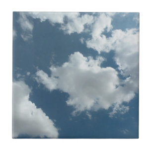 Cloudy Sky Abstract Photography Ceramic Tile