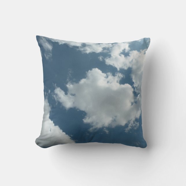 Cloudy Sky Abstract Photography Cushion (Front)