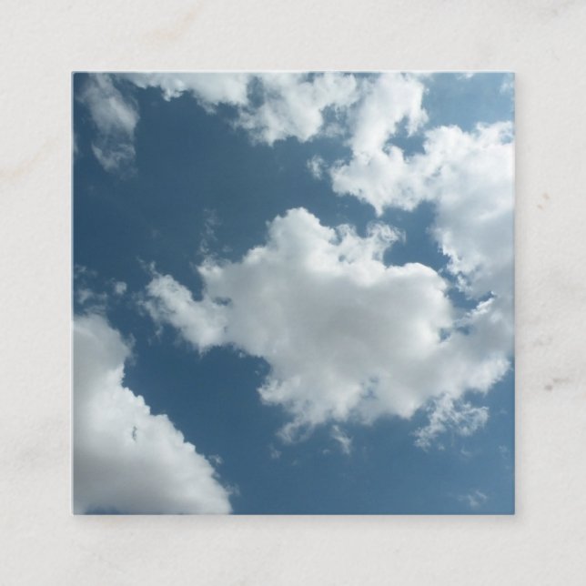Cloudy Sky Abstract Photography Enclosure Card (Front)