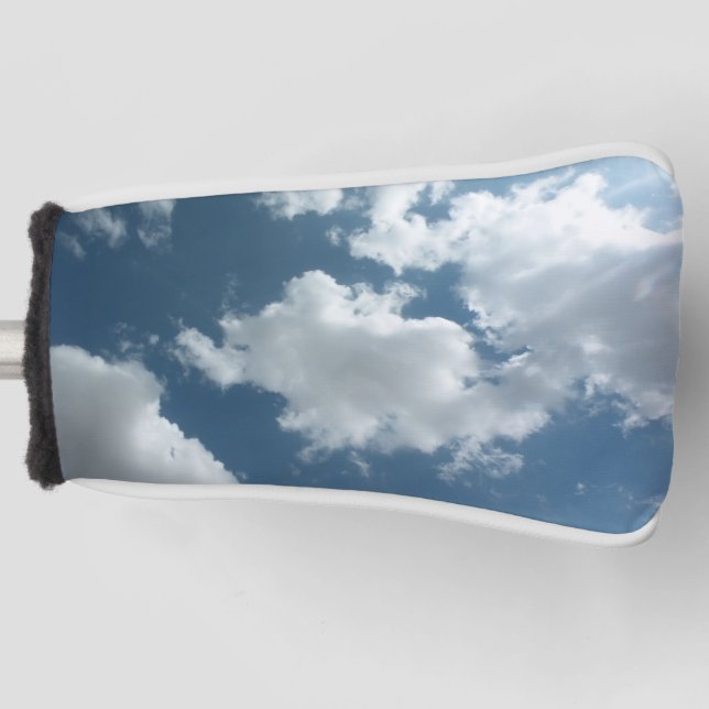Cloudy Sky Abstract Photography Golf Head Cover (Front)