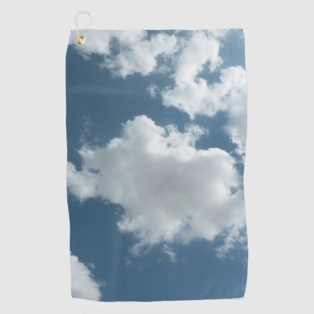 Cloudy Sky Abstract Photography Golf Towel (Front)