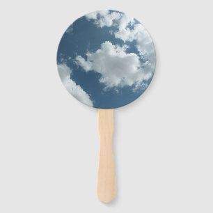 Cloudy Sky Abstract Photography Hand Fan