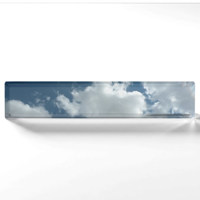 Cloudy Sky Abstract Photography Nameplate (Front)