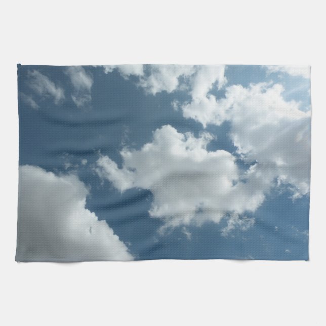 Cloudy Sky Abstract Photography Tea Towel (Horizontal)