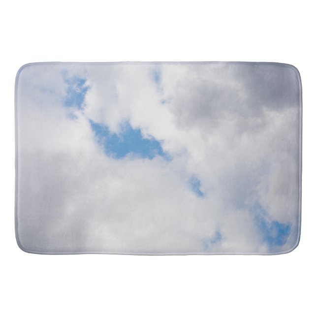 Cloudy sky bath mat (Front)