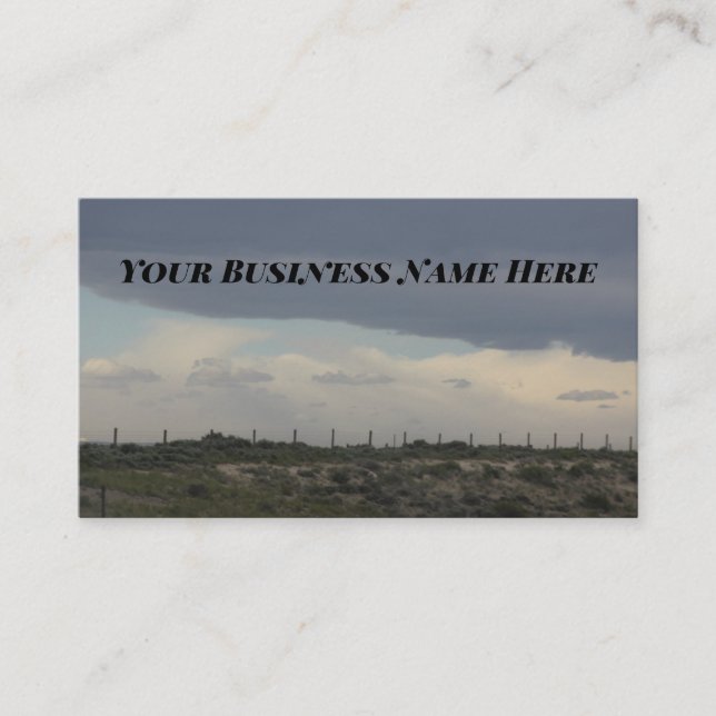Cloudy Sky Business Cards (Front)