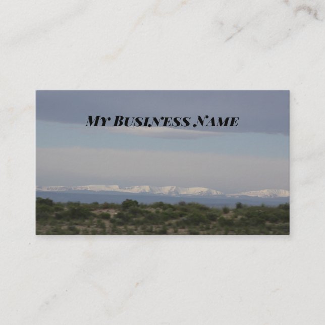 Cloudy Sky Business Cards (Front)