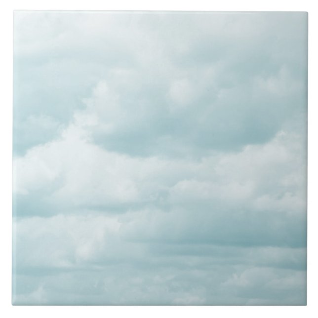 Cloudy sky Ceramic Tile (Front)