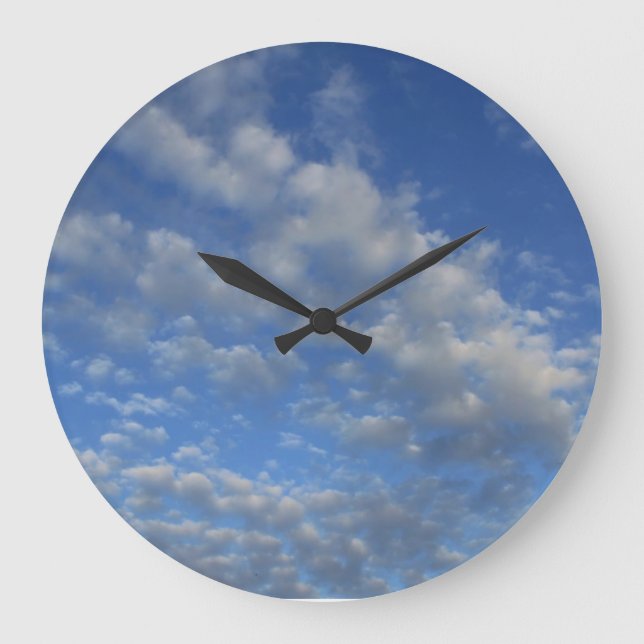 Cloudy sky large clock (Front)