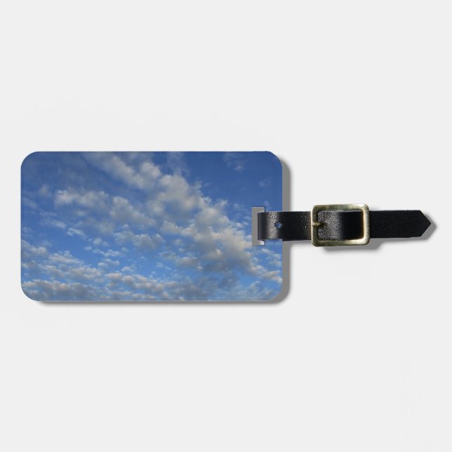 Cloudy sky luggage tag (Front Horizontal)