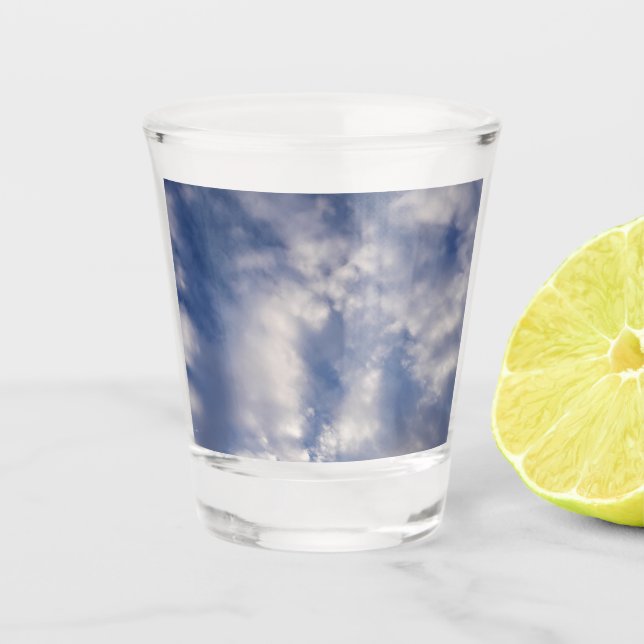 Cloudy Sky Shot Glass (Front)