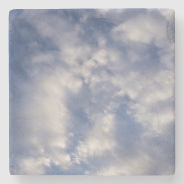 Cloudy Sky Stone Coaster (Front)