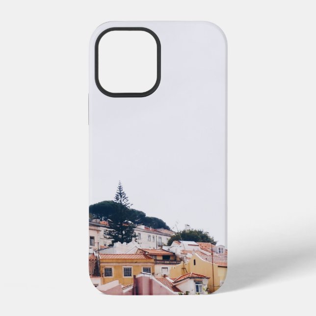 CLOUDY SKY WITH CITY iPhone CASE (Back)