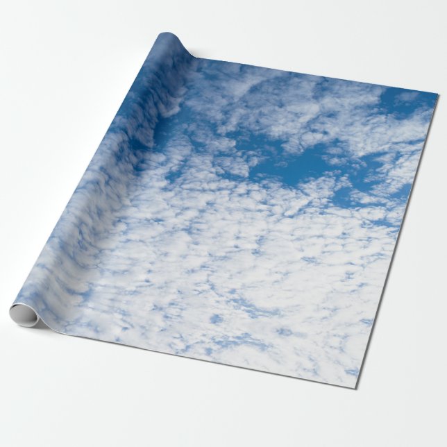 Cloudy sky wrapping paper (Unrolled)