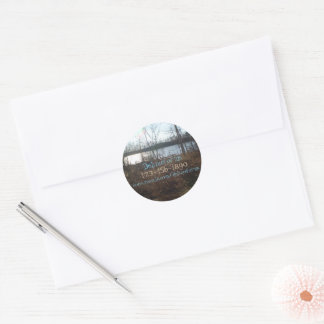 Cloudy Sunset Classic Round Sticker