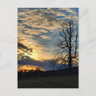 Cloudy Sunset on the Blue Ridge Parkway Postcard
