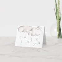 Cloudy with a chance of a Baby Shower Thank You