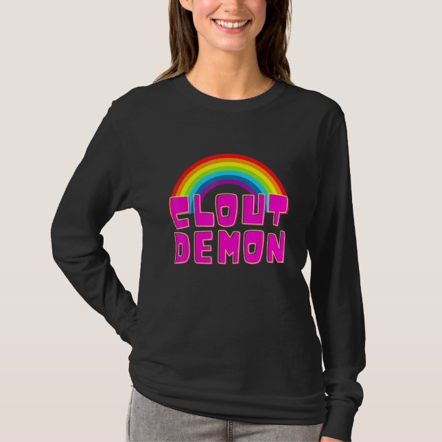 Clout Demon Popularity Chaser T-Shirt (Front)