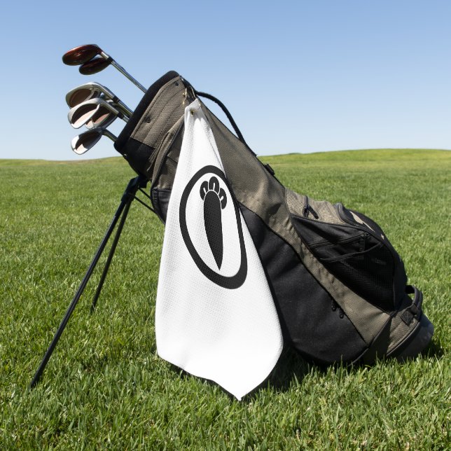 Clove in circle golf towel (Green)
