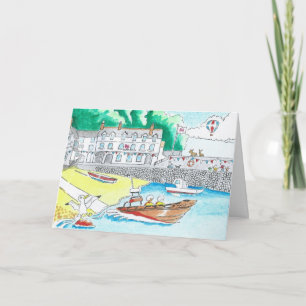 Clovelly, Devon Birthday Card