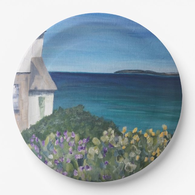 Clovelly Devon  Paper Plate (Front)