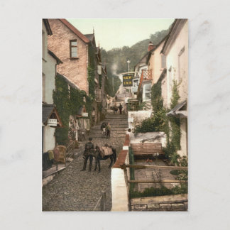 Clovelly, North Devon, England c.1895 Postcard