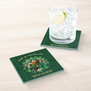 Clover & Beer Companionship Glass Coaster