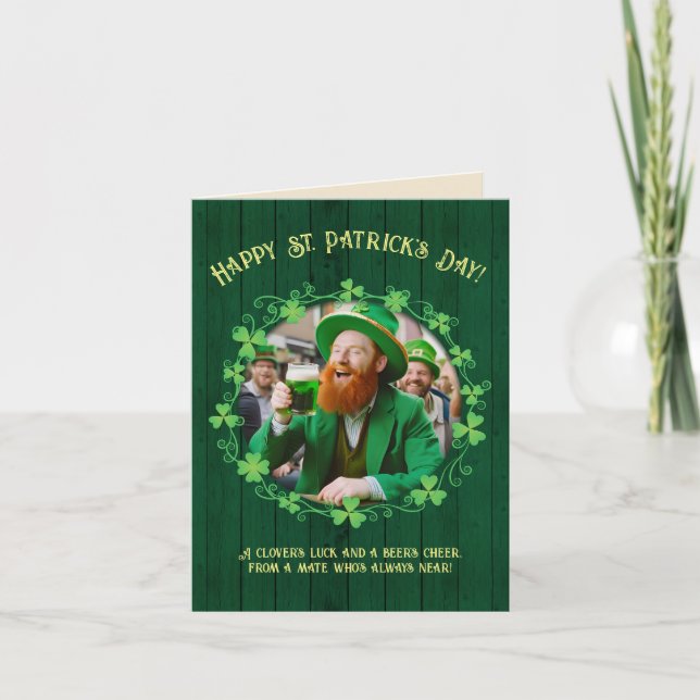 Clover & Beer Companionship Holiday Card (Front)