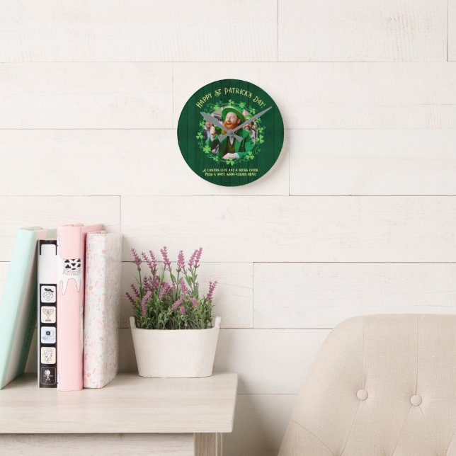 Clover & Beer Companionship Round Clock (Reading Room)