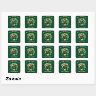 Clover & Beer Companionship Square Sticker