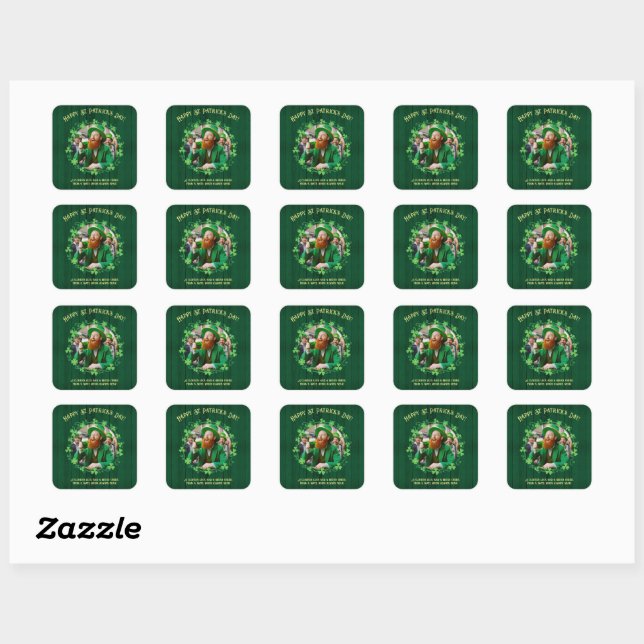 Clover & Beer Companionship Square Sticker (Sheet)