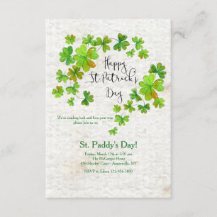 Clover Cascade St. Patrick's Invitation