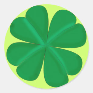 clover classic round sticker