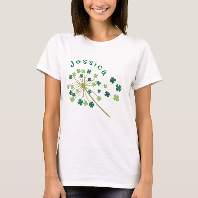 Clover Dandelion Fun   T-Shirt (Front)